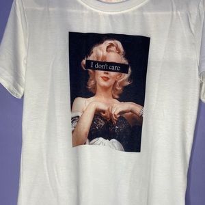 Marilyn Monroe “i don’t care” Shirt
